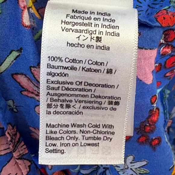 Dauphinette X J.Crew Tie-Shoulder Maxi Cover-Up Dress Small Cornucopia Floral - Picture 9 of 12